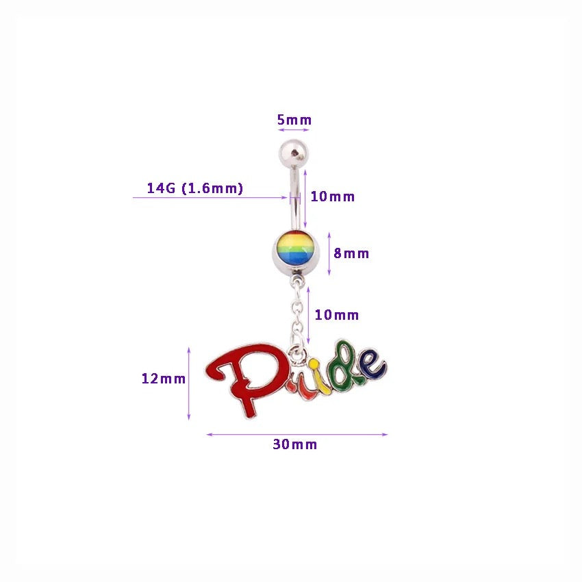 PRIDE BELLY RING