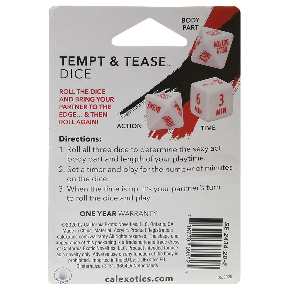 TEMPT AND TEASE DICE