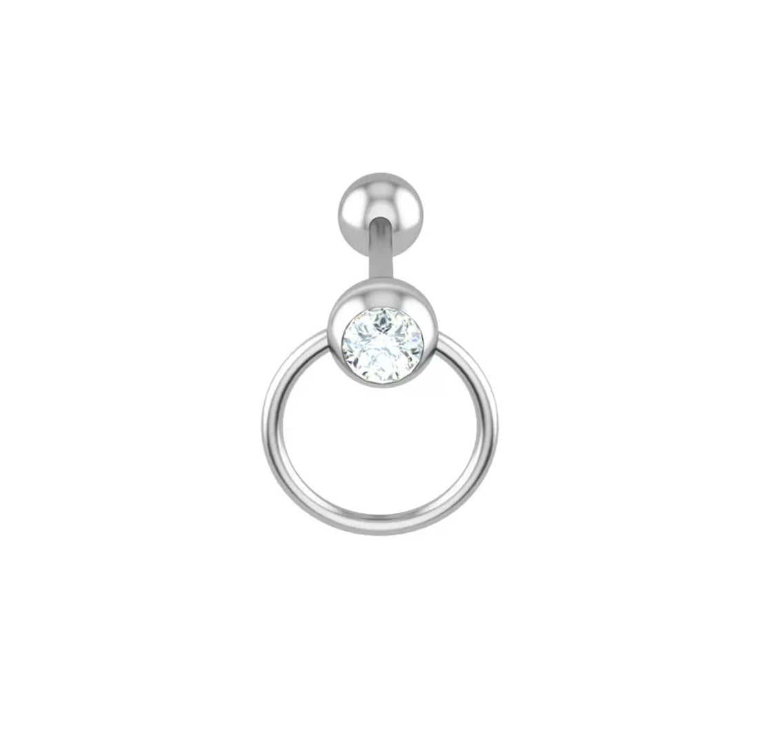 LOVE CIRCLE TONGUE RING