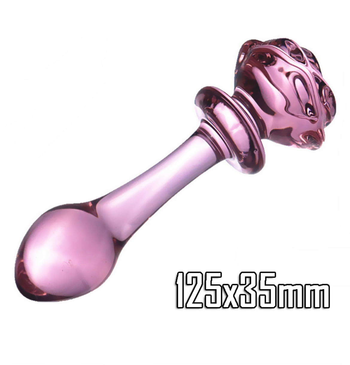 GLASS ROSE PLUG