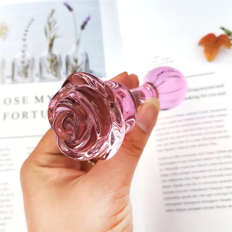 GLASS ROSE PLUG