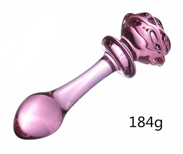 GLASS ROSE PLUG