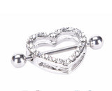 CAGED HEART NIPPLE RINGS