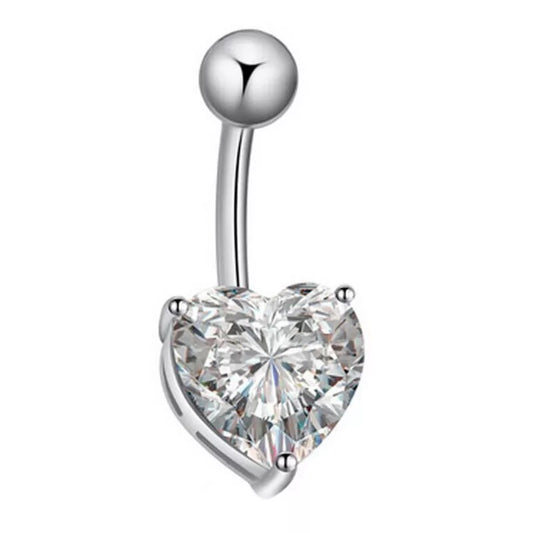 LOVE HEART BELLY RING